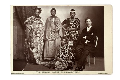 The African Native Choir Quintette, London by London Stereoscopic Company